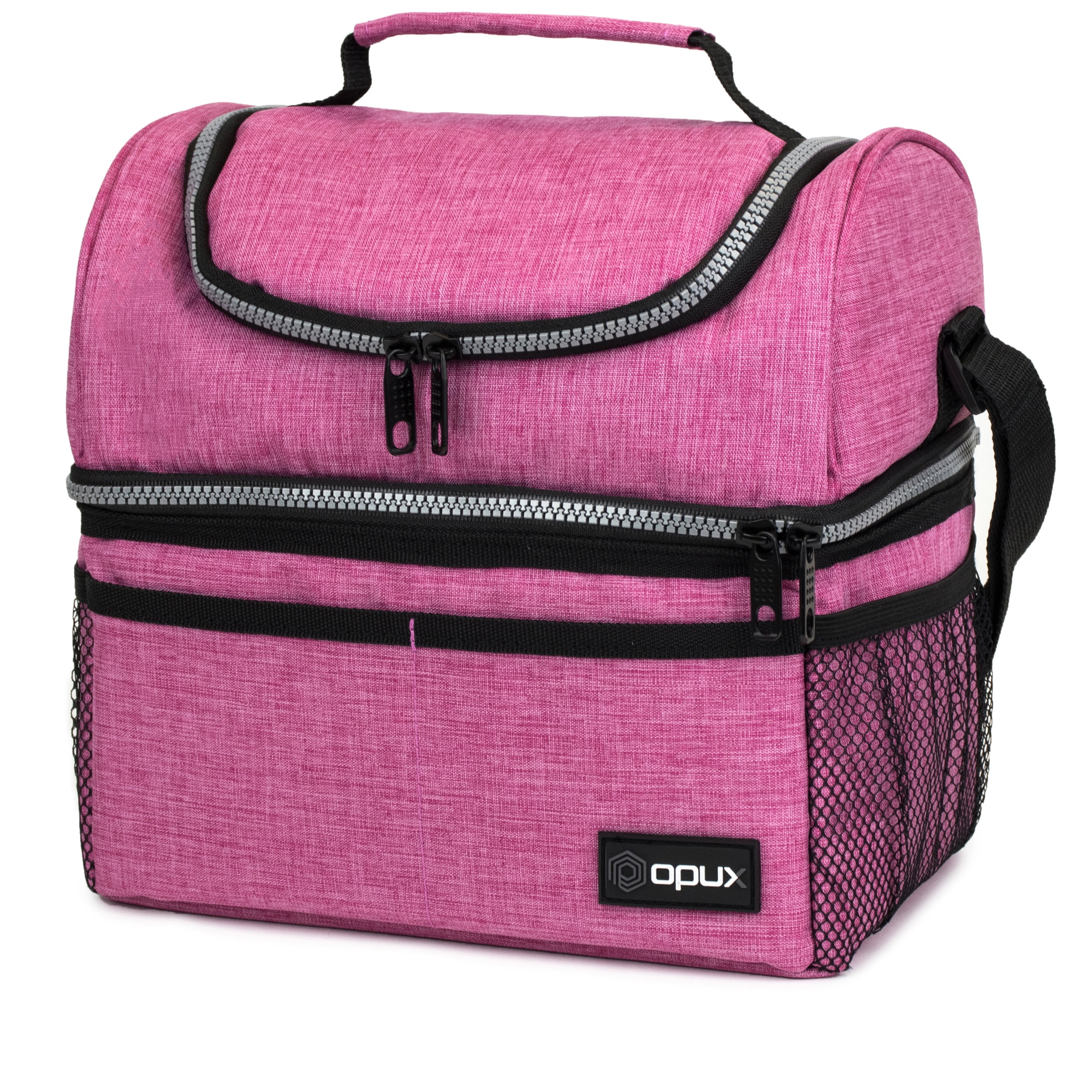 OPUX Insulated Large Dual Compartment Lunch Cooler Bag for Women Men ...