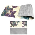 thumbnail image 1 of OPUX Modern Geometric Kitchen Mat, 17.3" x 47.2", Non-Slip, 1 of 7