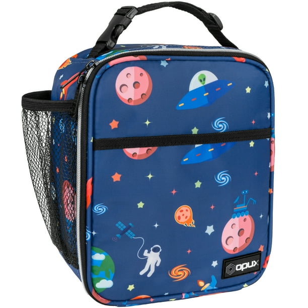 OPUX Premium Insulated Lunch Box Soft School Lunch Bag for Kids Boys Girls Leakproof Small Lunch Pail Men Women Work Reusable Compact Cooler Tote Lunchbox for Office Space Astronaut Walmart Business