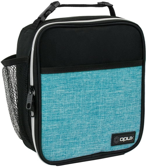 OPUX Premium Insulated Lunch Box, Soft School Lunch Bag for Kids Boys Girls, Leakproof Small Lunch Pail Men Women Work, Reusable Compact Cooler Tote Lunchbox for Office Adult, Turquoise