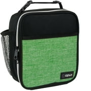 OPUX Premium Insulated Lunch Box, Soft School Lunch Bag for Kids Boys Girls, Leakproof Small Lunch Pail Men Women Work, Reusable Compact Cooler Tote Lunchbox for Office Adult, Heather Green