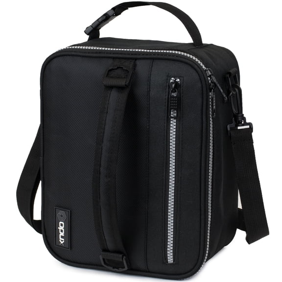 OPUX Insulated Lunch Bag for Men Women Kids, Soft Lunch Box, Black