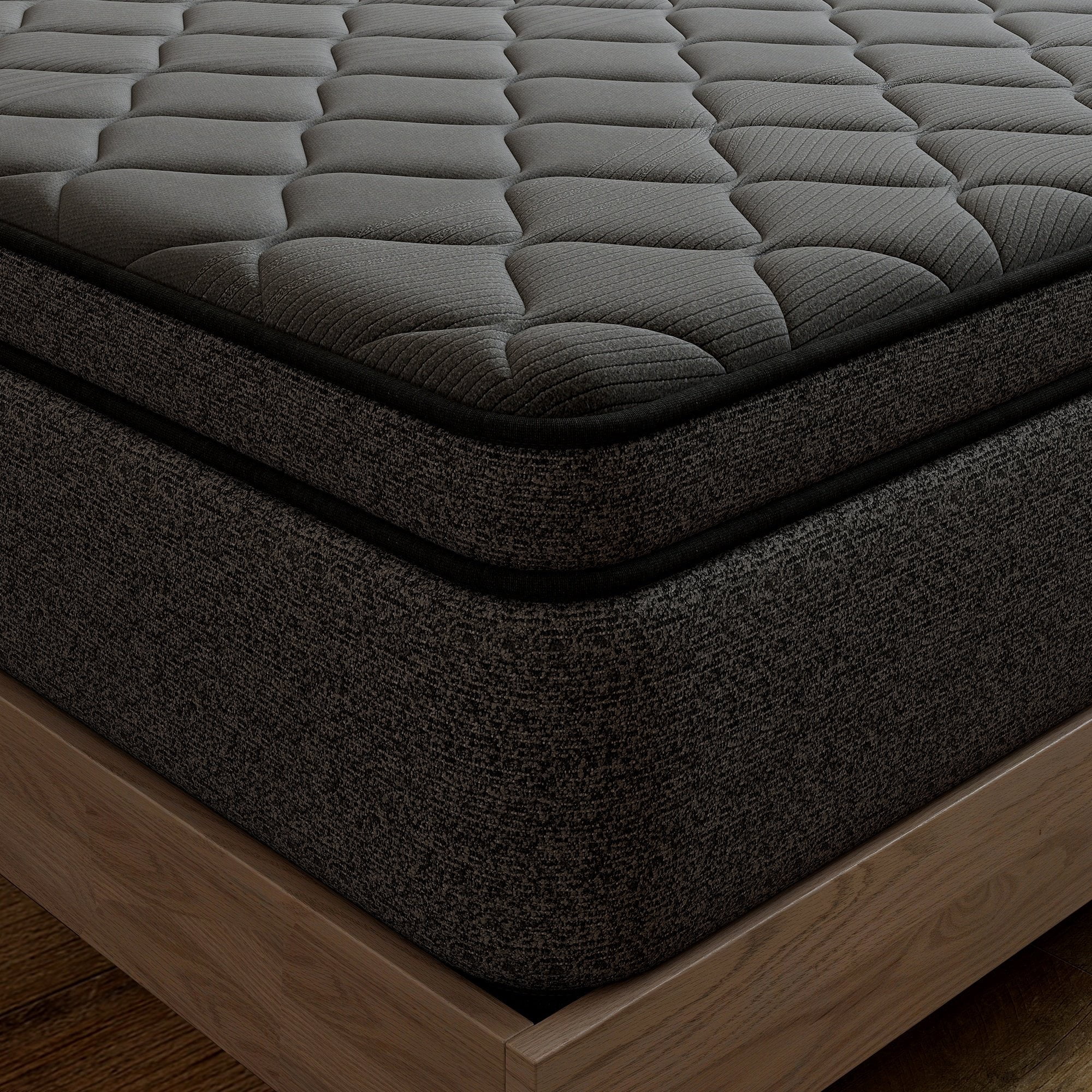 OPV 14-inch Twin Size Mattress, Memory Foam & Individually Wrapped Pocket Springs Hybrid, Medium Comfort Twin Size,Euro Top, Gray Mattress in a Box, Adult