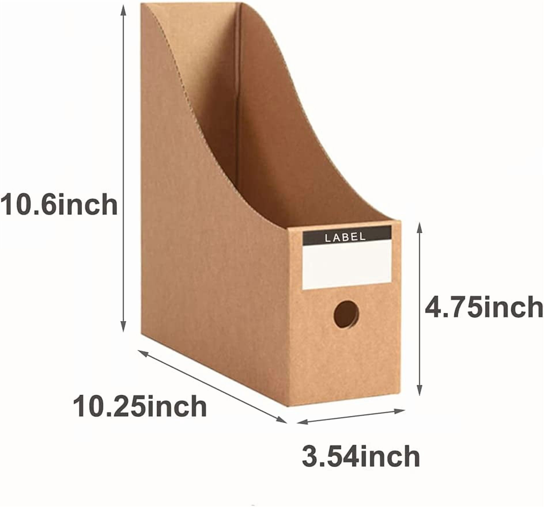 OPVM-Foldable Desk File Holder Organizer Sturdy Cardboard Magazine ...