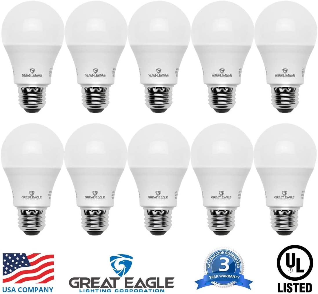 OPVM-GREAT EAGLE LIGHTING CORPORATION A19 LED Light Bulb, 12W (75W ...