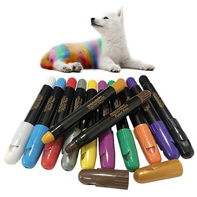 White Pet Paint Pen - Temporarily Pet Color - Safe and Non-Toxic