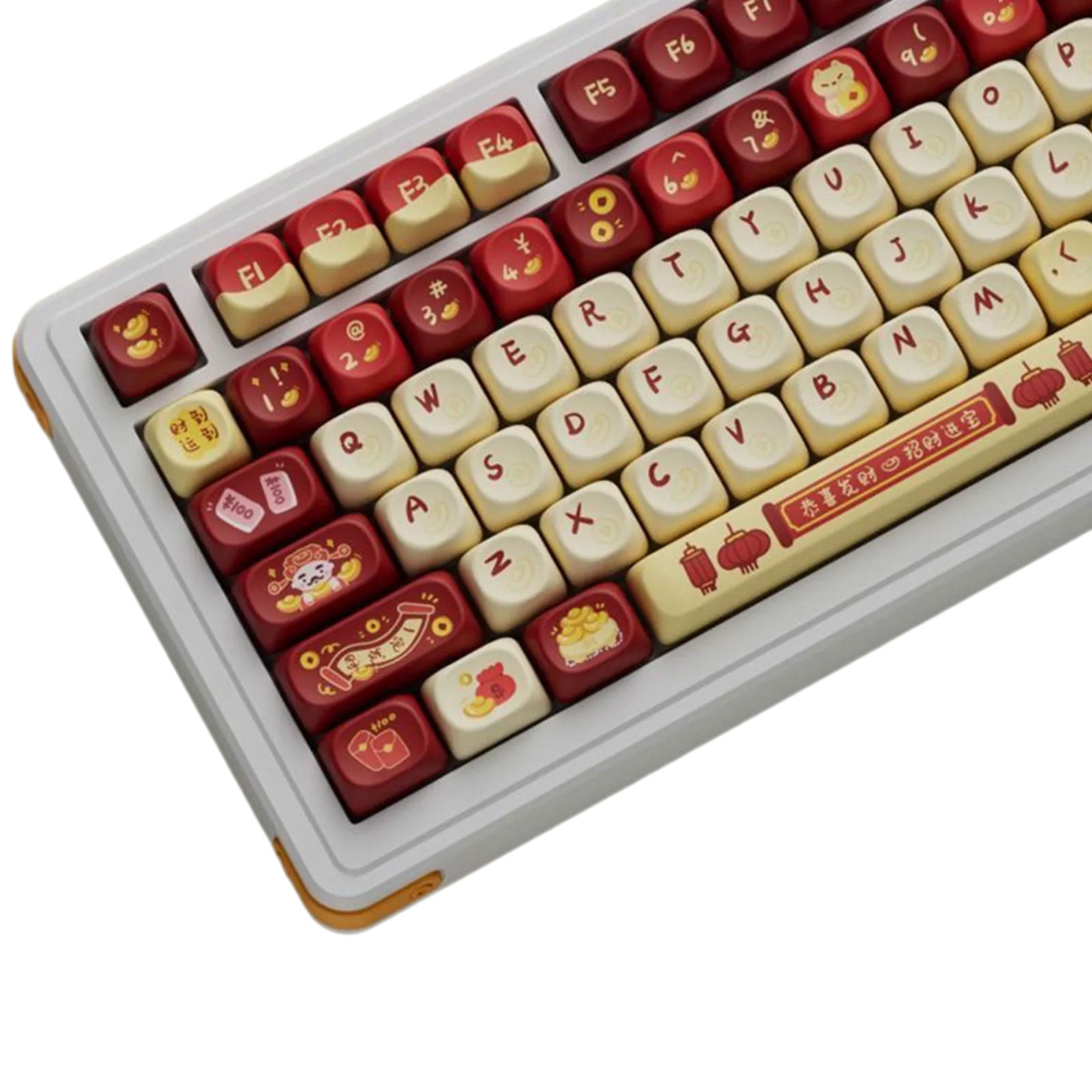 OQO Height Keycap Set Chinese New Year Design for Gaming Keyboards Personalizing