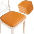 thumbnail image 1 of OQOPO PU Leather Dining Chair Cushion with Non-Slip Ties Kitchen Chair Cushion and Seat Cushion for Dining Room 43 * 40cm (Color : Orange,Size : 1pack), 1 of 8