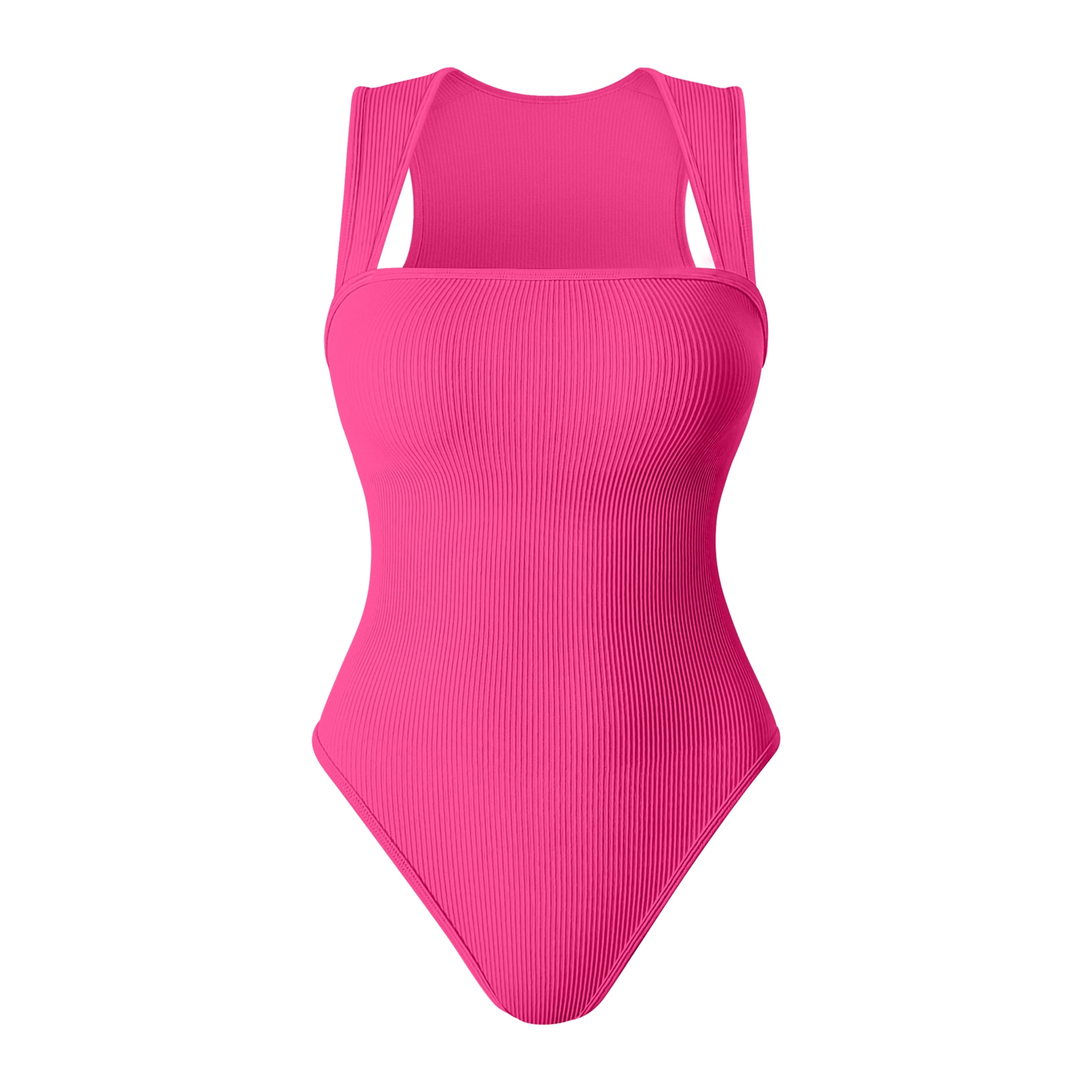 Square Neck Tummy Control Bodysuits For Women