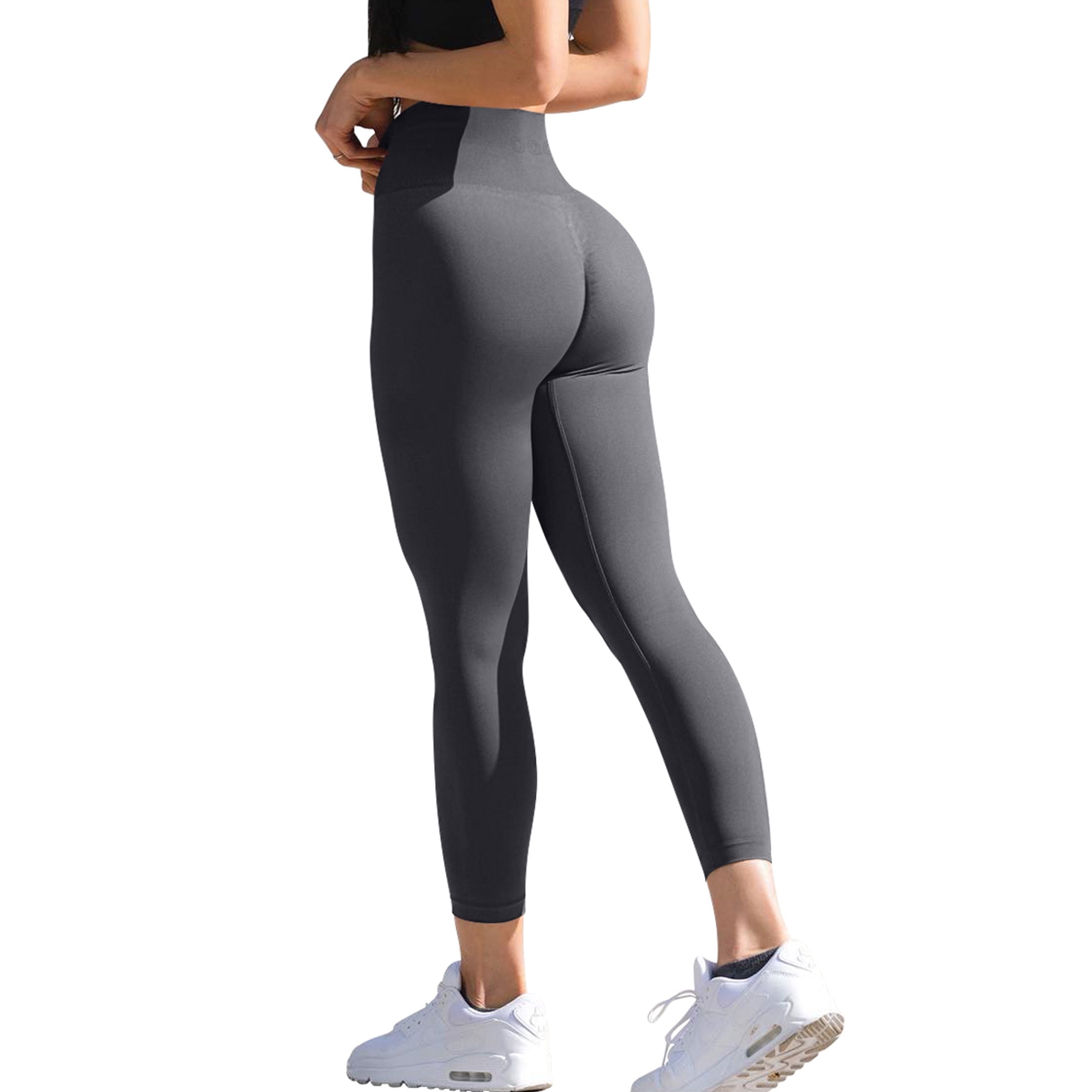 Oqq Women S Piece Yoga Legging Seamless Workout High Waist Butt Liftings Athletic Leggings