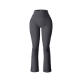 thumbnail image 1 of OQQ Women's Yoga pants ribbed seamless sports high-waisted flare pants, 1 of 4