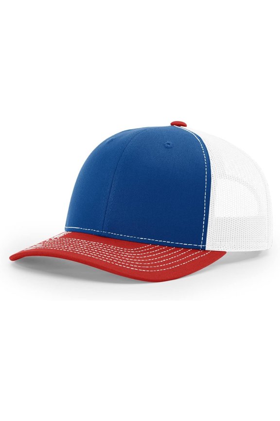 112 Trucker Hat - Premium Adjustable Snapback Hat - Structured Six Panel Blank Caps Baseball Cap