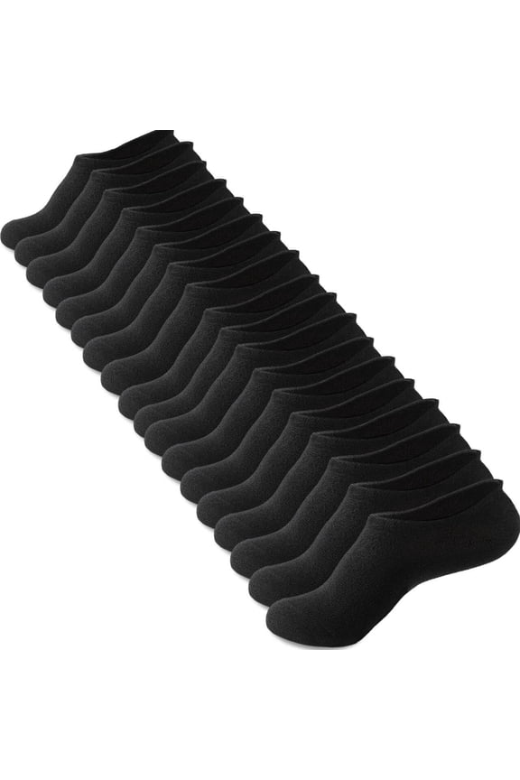 12-18 Packs No Show Socks Invisible Socks Men Women Cushioned Low Cut Ankle Sock for Running Gym Hiking No See Socks for Men(6-9 Pairs)