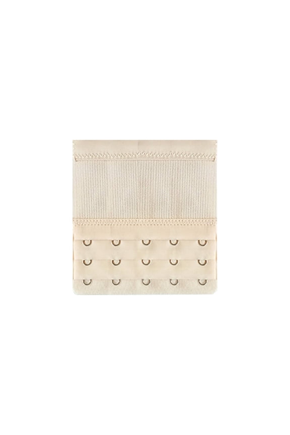 2026 New Bra Extender 3.8" Five Row and Three Fasteners Bra Extender Value Pack Environmental Friendly Dyeing Process Bra Back Extender for Daily Use Travel Beige