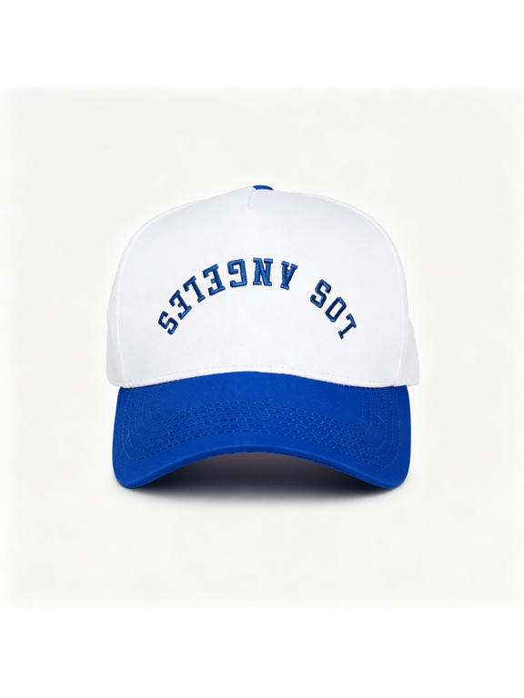 Adult Trucker Snapback Hat 2-Tone Baseball Cap,5-Panel Baseball Cap for Women and Men,Cotton-Poly Blend,Adjustable Fit,Curved Brim,Sun Protection for Golf,Casual Wear