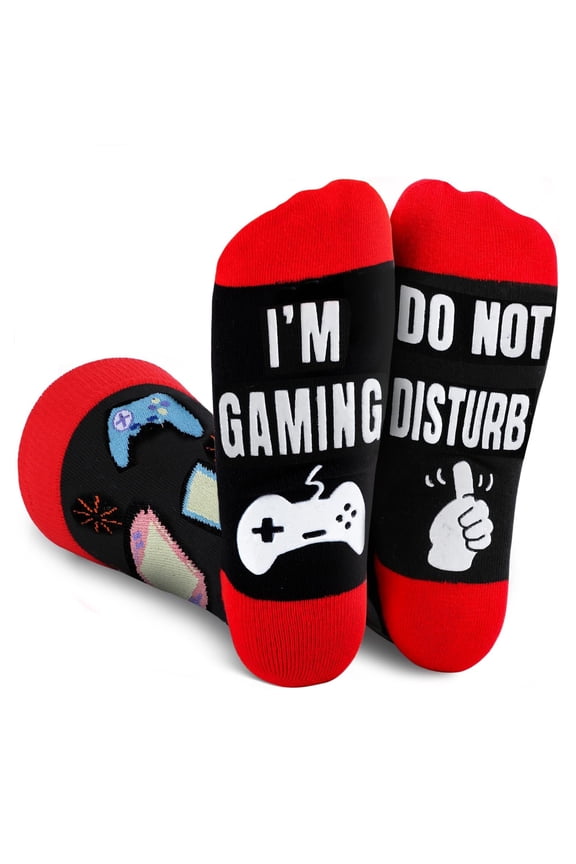 Birthday Gifts for Men Boyfriend Boys Gamer Gifts Funny Socks Mens Stocking Stuffers for Men Teen Boys Adults Funny Socks Cozy Socks