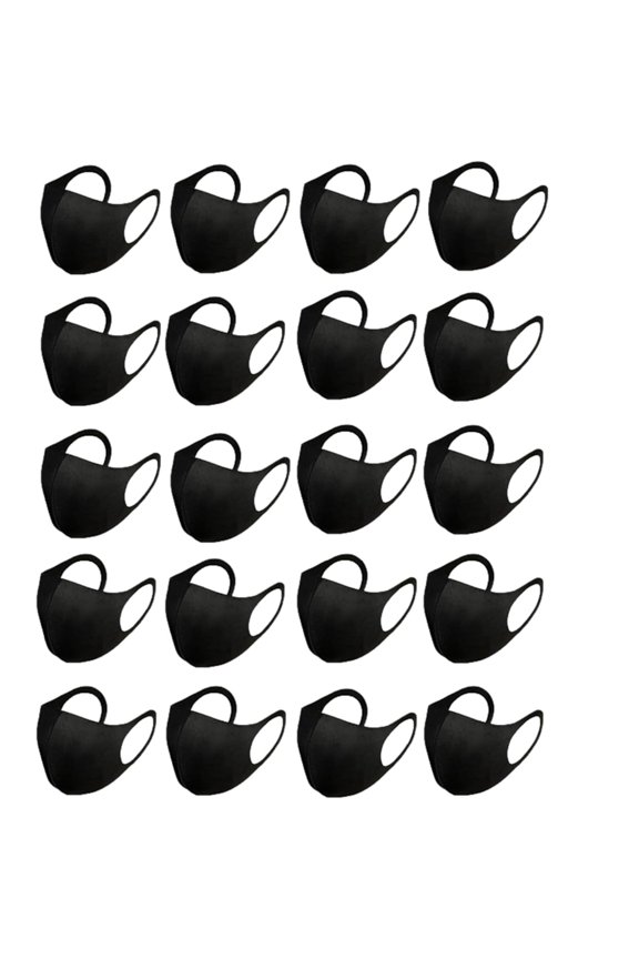 Face Mask Unisex Washable and Reusable Comfortable-20 Pack | Protection from Dust Pollen Pet Dander Fashionable Anti-Smog Cloth Face Mask