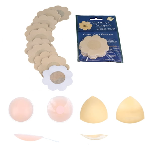 OQRKI Invisible Lift Inserts Double-Sided Sticky Bra Ultra Push Up Bra Inserts Suitable for Different Occasions