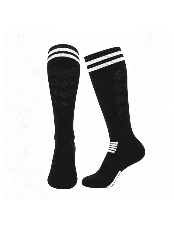 Kids Soccer Socks Youth Baseball Socks Men Women Softball Sock for Girls Boys Football Sock Men Team Sports Accessory Soccer Referee Socks
