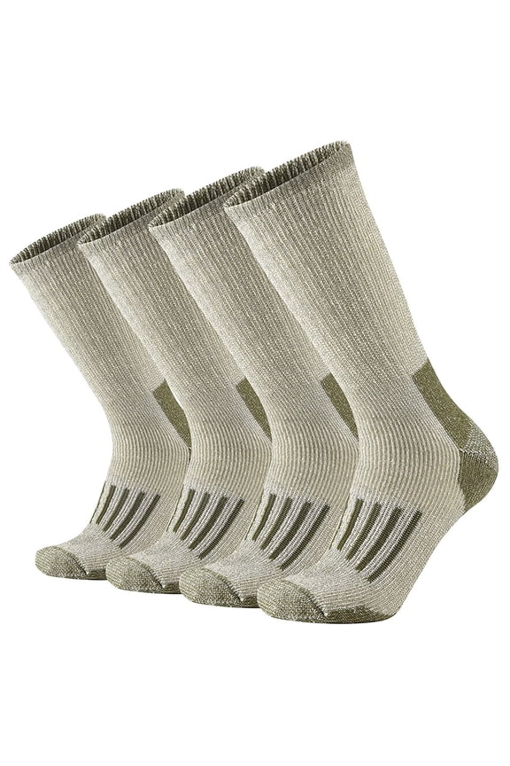 Knee High Socks for Men Heavy Duty Work Boot over the Calf Otc Hunting,Cotton,Max Full Cushion,Moisture Wicking,Odor Control,Durable Breathable,Comfortable,Thick&Warm,Size M/L/Xl 3 Pack