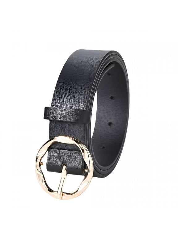 Leather Belts for Women with Gold Genuine Leather Perfect Gift Snake-Print Leopard-Print Decorative Belt