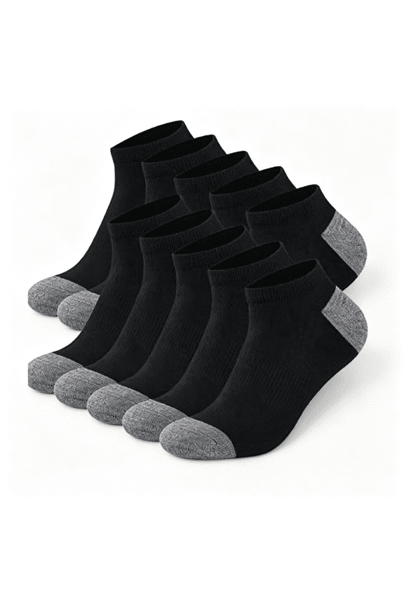 Men'S Dual Defense Socks, Odor Protection with Half Cushion, Multi-Packs Odor Protection Socks for Men 9-12