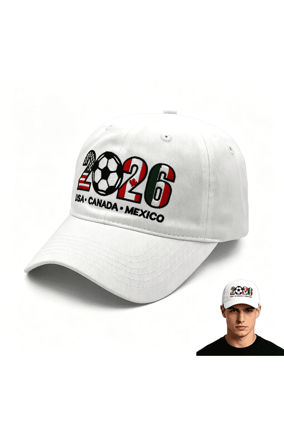 Soccer Hat 2026 Event Merchandise,Adjustable Baseball Cap Gifts Accessories Decorations,Soccer Fans Gifts, Soccer Hat Hat
