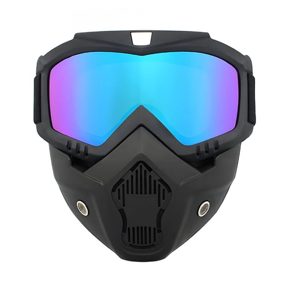OQRKI Tactical Airsoft Goggles Mask Paintball Cycling Face Protective Mask Anti Fog for Skiing Paintball Shooting Cycling Fishing