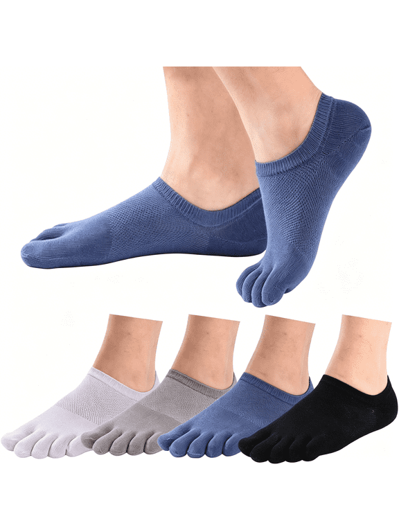 Toe Socks No Show Running Five Finger Socks for Men Women