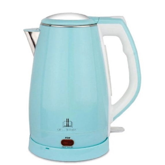OR LE SHABBAT 12-Cup Electric Kettle, Shabbat, with Automatic Shut-Off LIGHT BLUE