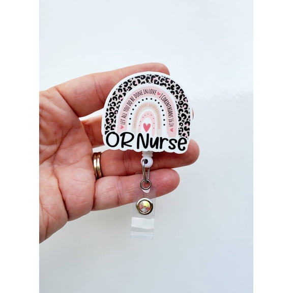OR Nurse Badge | OR Nurse Rainbow Badge | OR Nurse Carabiner