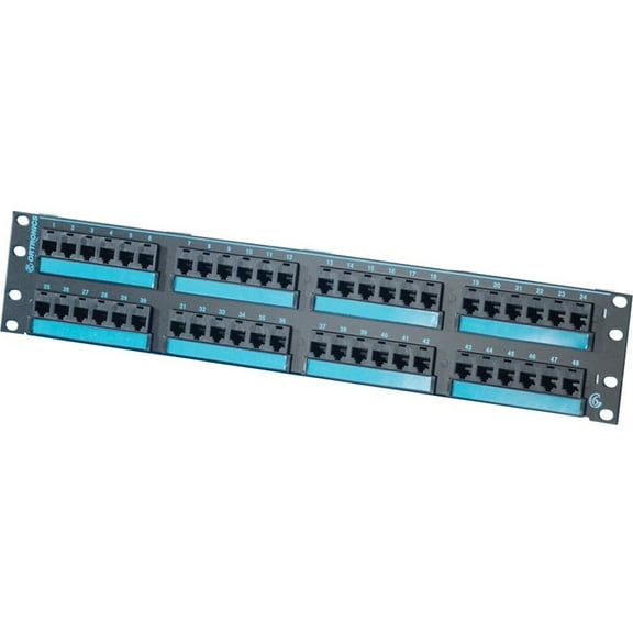 Ortronics OR-PHD66U48 Clarity 48-Port Category 6 CAT6 High Density Patch Panel