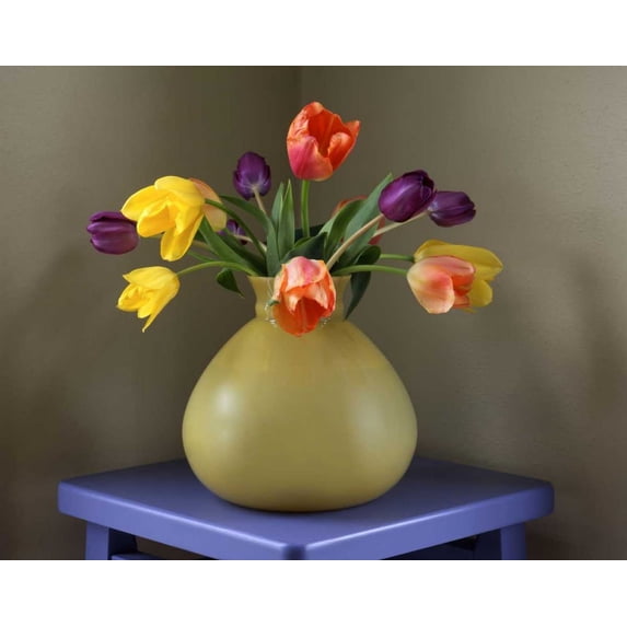 OR, Portland Tulips in antique glass vase by Steve Terrill (36 x 24)