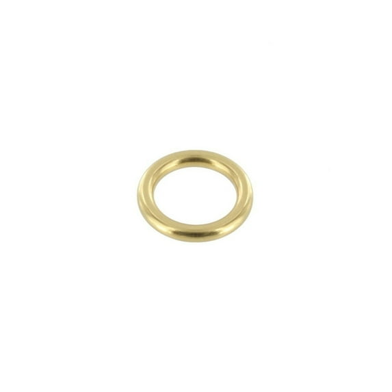 OR0 Natural Brass, Thick O-Ring, Solid Brass-LL, 5/8"