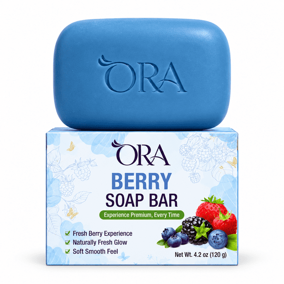 ORA Berry Premium Soap BarPack of 4 Bars