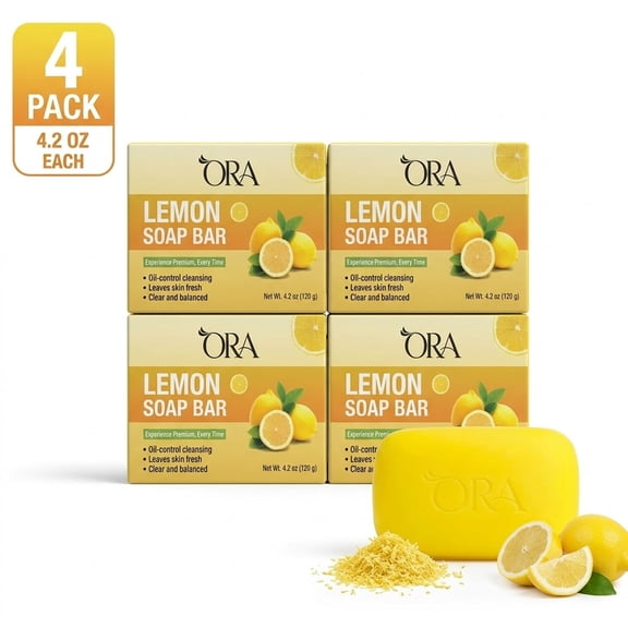 ORA Pure Naturals Citrus Lemon Soap Bar – 4.2 oz - 4