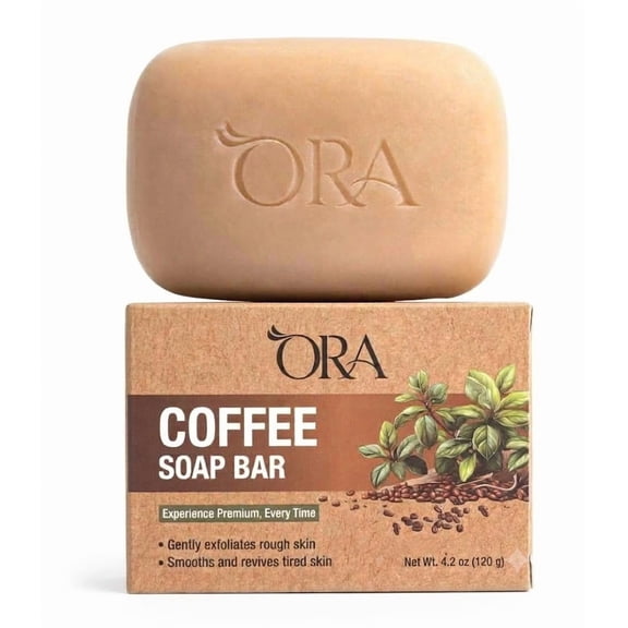 ORA Pure Naturals Coffee Body Soap Bar 4.2oz - 1 Bar Pack
