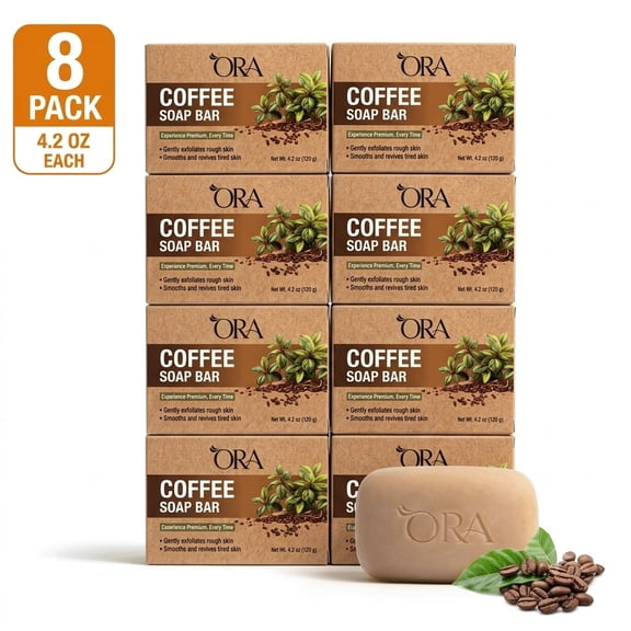 ORA Pure Naturals Coffee Body Soap Bar – 4.2oz - 8
