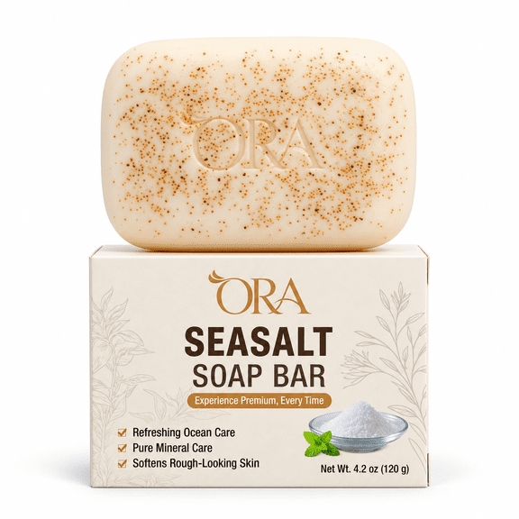 ORA Sea Salt Premium Soap Bar Pack of 4 Bars