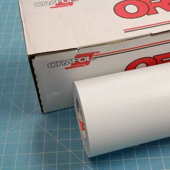 ORACAL 24" x 30 Ft Roll of 651 Matte White Vinyl for Craft Cutters and Vinyl Sign Cutters
