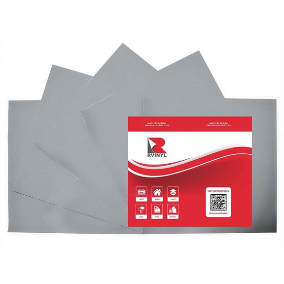 ORACAL Craft Film Vinyl 8510 Etched Calendered 5 Sheets Silver Fine 090- 12x12"