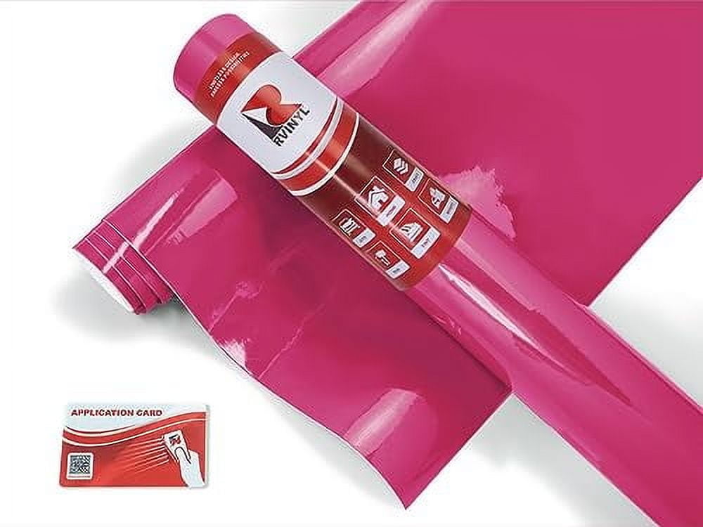 Gloss Black Glossy Vinyl Wrap Bubble Free Air Release - 60 x 108 In