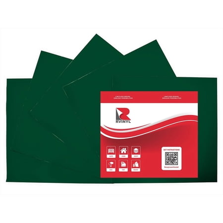 ORACAL Craft Vinyl Sheet Roll 631 Dark Green 060 Permanent Removable Adhesive - 12" x 12"