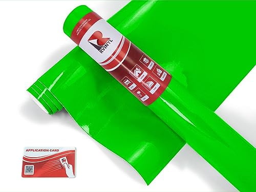 ORACAL 651 Fluorescent Yellow Cast Vinyl 12" X 30" Roll - Adhesive Vinyl For Cricut, Signs, Decals