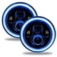 thumbnail image 1 of Oracle Lighting 7" High Powered Led Headlights (Pair) - Black Bezel- Blue Fits select: 2015-2019,2021 JEEP WRANGLER UNLIMITED, 1 of 3