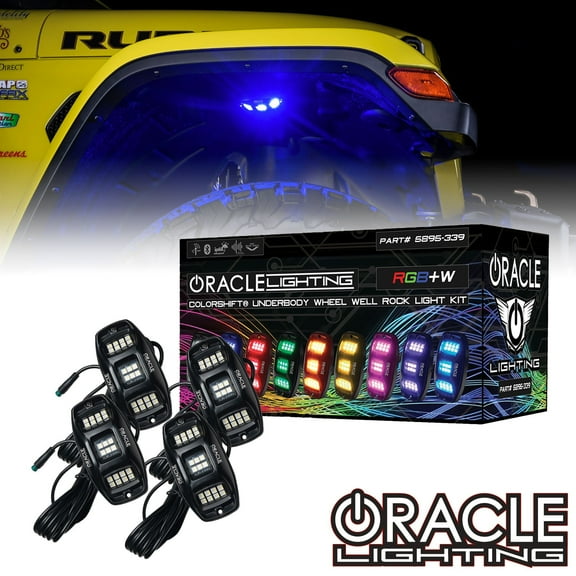 ORACLE Lighting ColorSHIFT RGB+W Underbody Wheel Well Rock Light Kit (4 PCS)