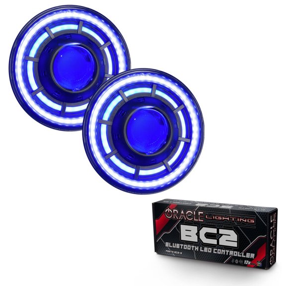ORACLE Lighting Oculus™ 7 ColorSHIFT® Bi-LED Projector Headlights for Jeep Wrangler JK Fits select: 2015-2017 JEEP WRANGLER UNLIMITED SPORT, 2012-2014 JEEP WRANGLER SPORT