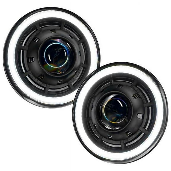 ORACLE Lighting Oculus™ 7 Switchback Bi-LED Projector Headlights for Jeep Wrangler JK Fits select: 2015-2017 JEEP WRANGLER UNLIMITED SPORT, 2012-2014 JEEP WRANGLER SPORT