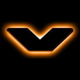 thumbnail image 1 of ORACLE Lighting Universal Illuminated LED Letter Badges - Matte Blk Surface Finish - V, 1 of 9