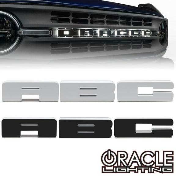 ORACLE Lighting Universal Illuminated LED Letter Badges - White LED - Individual